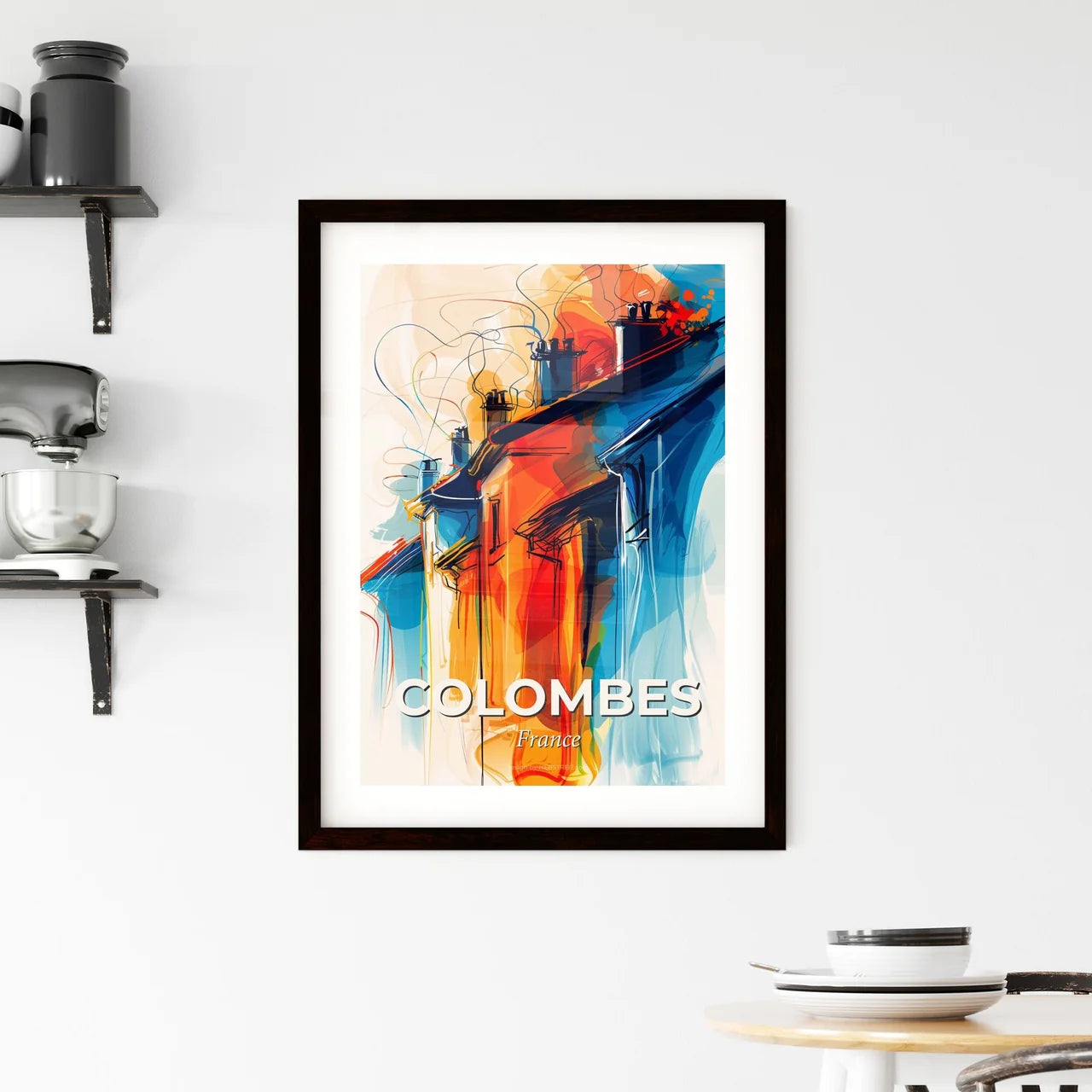 Vibrant Colombes, France Framed Print