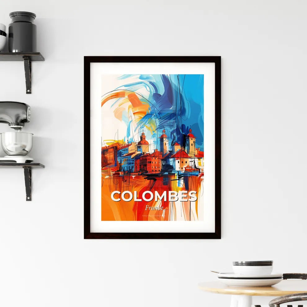 Vibrant Colombes, France Framed Print