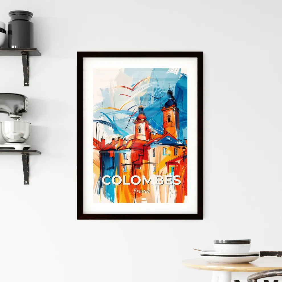 Vibrant Colombes, France Framed Print