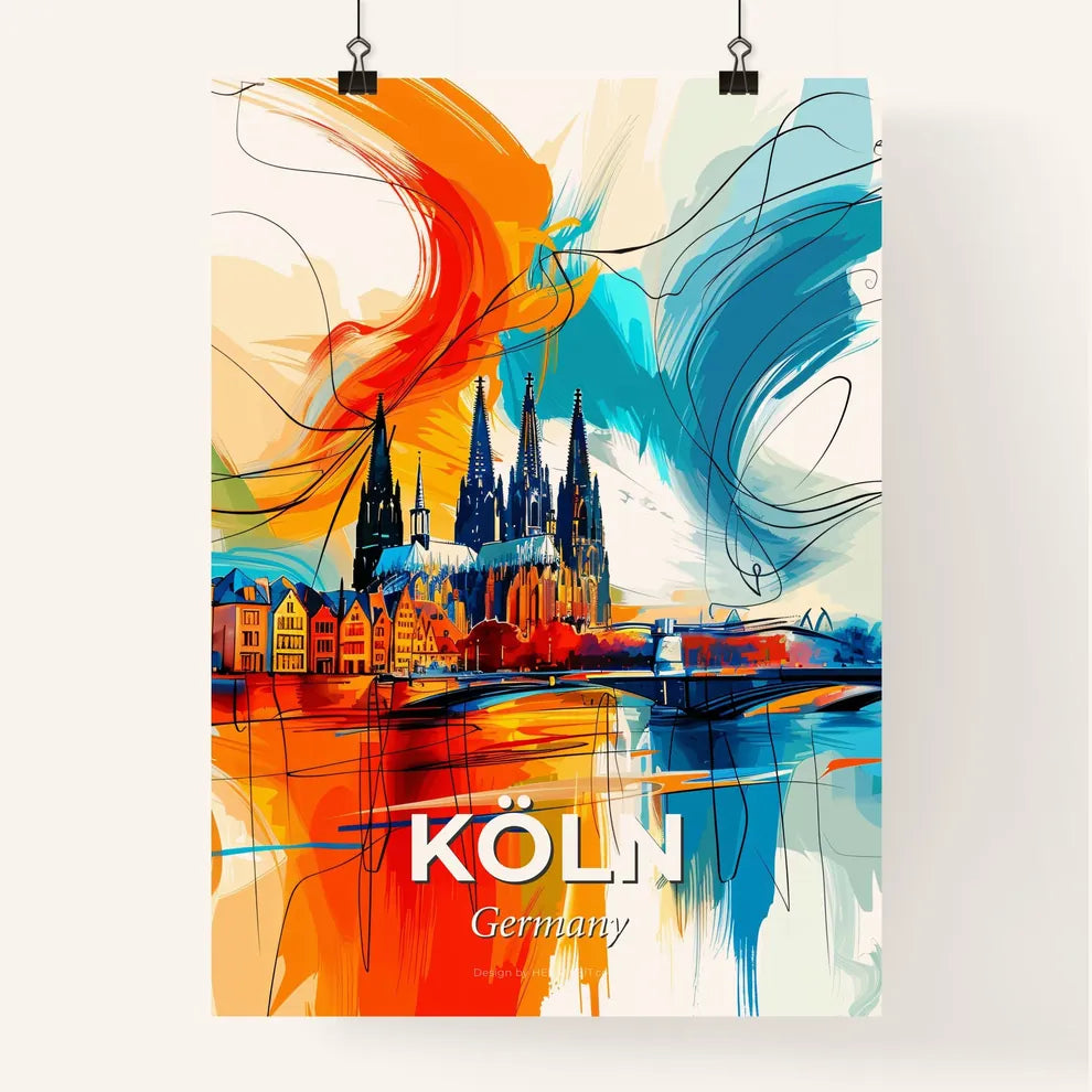 Vibrant Köln, Germany Poster