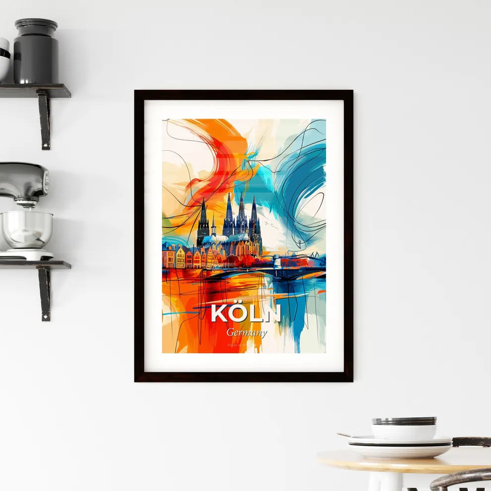 Vibrant Köln, Germany Framed Print