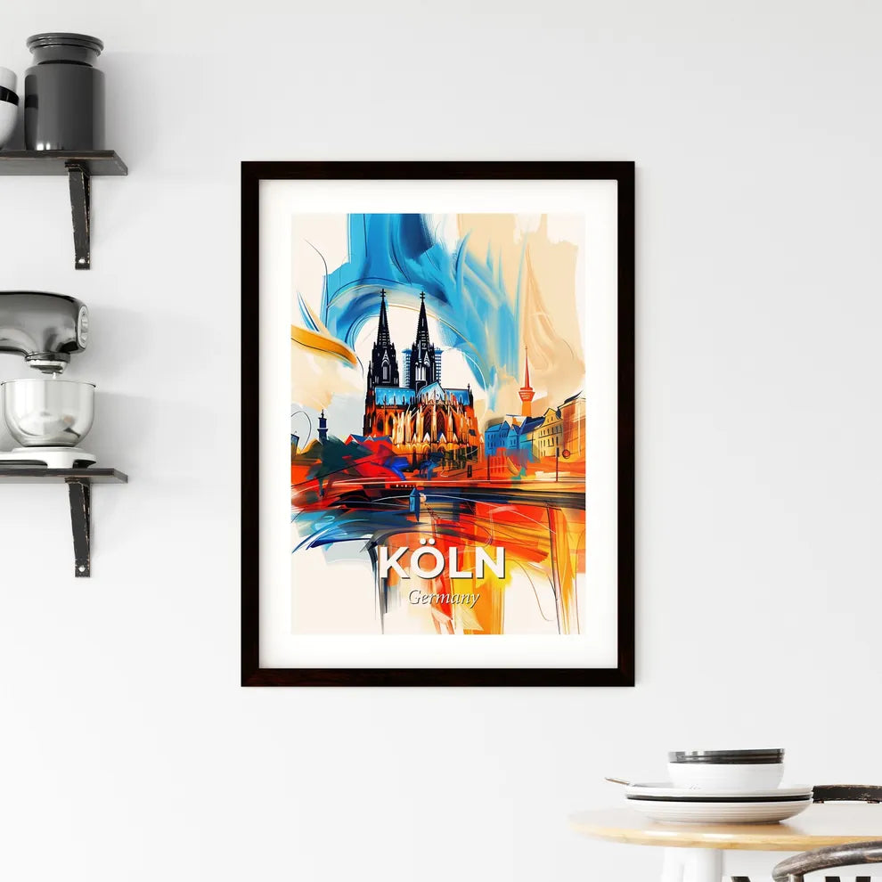 Vibrant Köln, Germany Framed Print