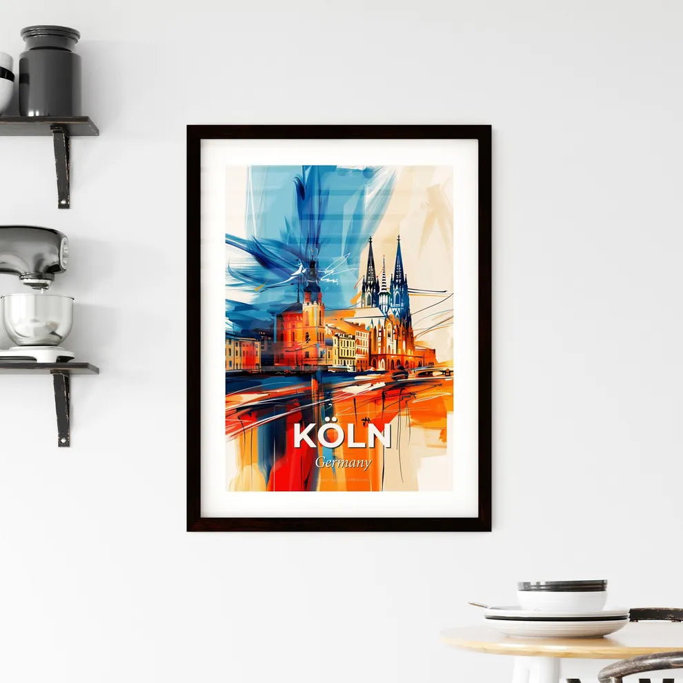 Vibrant Köln, Germany Framed Print