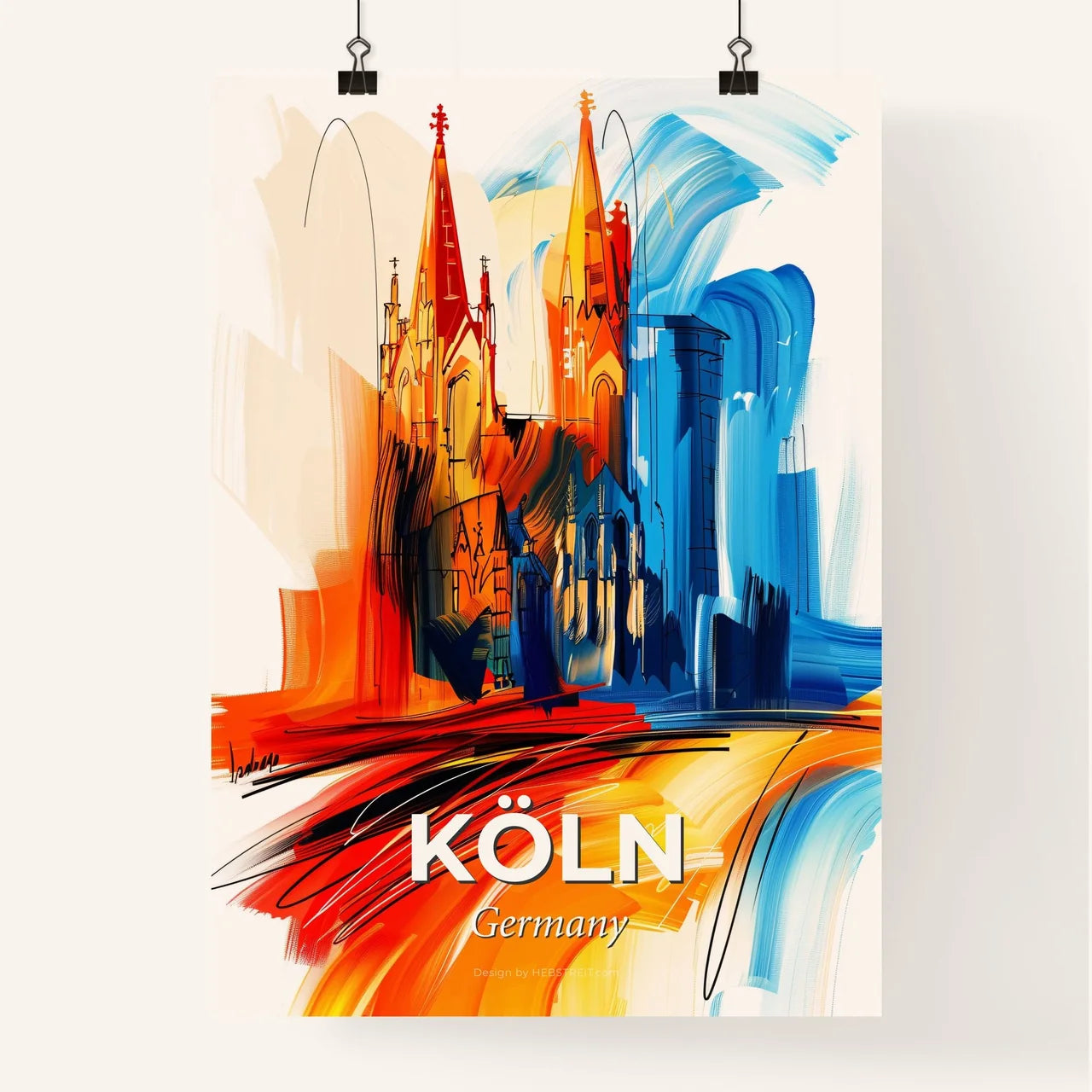 Vibrant Köln, Germany Poster