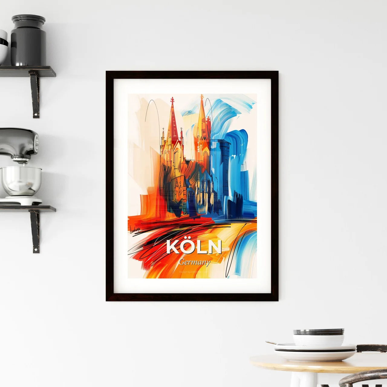 Vibrant Köln, Germany Framed Print