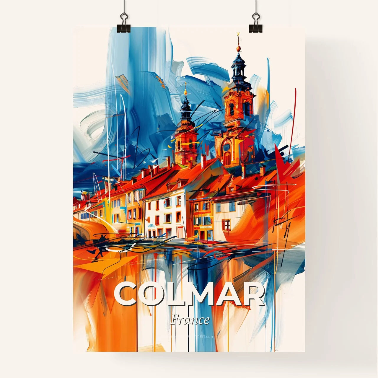 Vibrant Colmar, France Poster