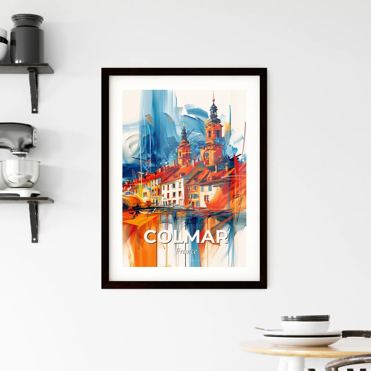 Vibrant Colmar, France Framed Print