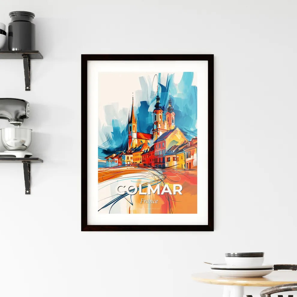 Vibrant Colmar, France Framed Print