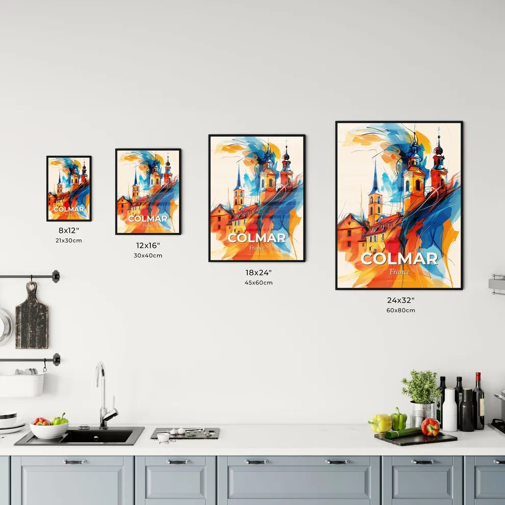Vibrant Colmar, France Kitchen Art