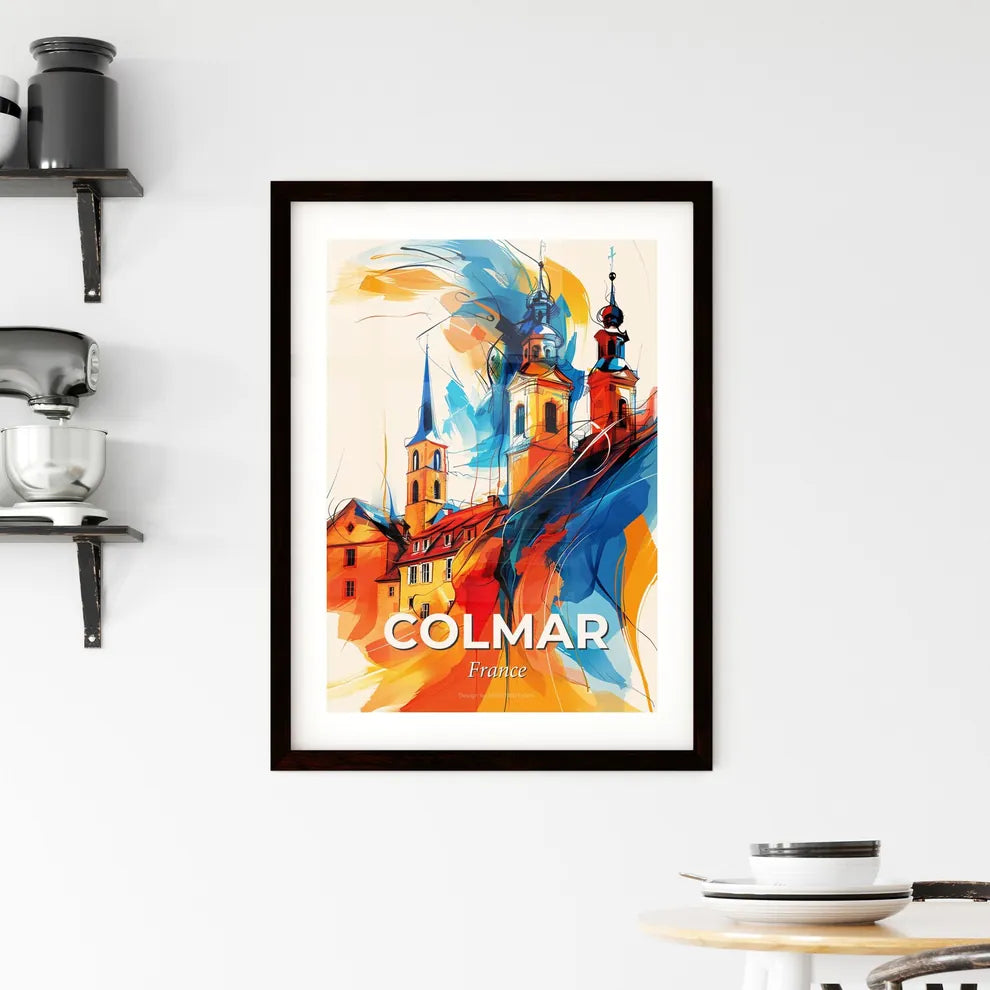 Vibrant Colmar, France Framed Print