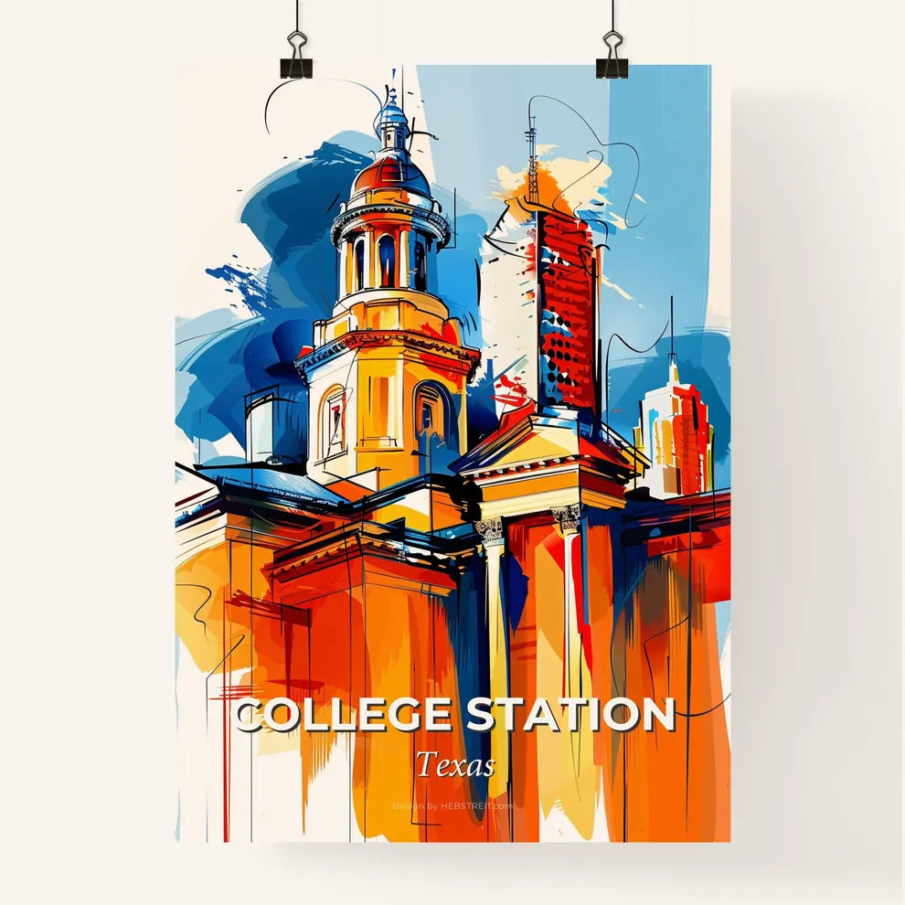 Vibrant College Station, Texas Poster