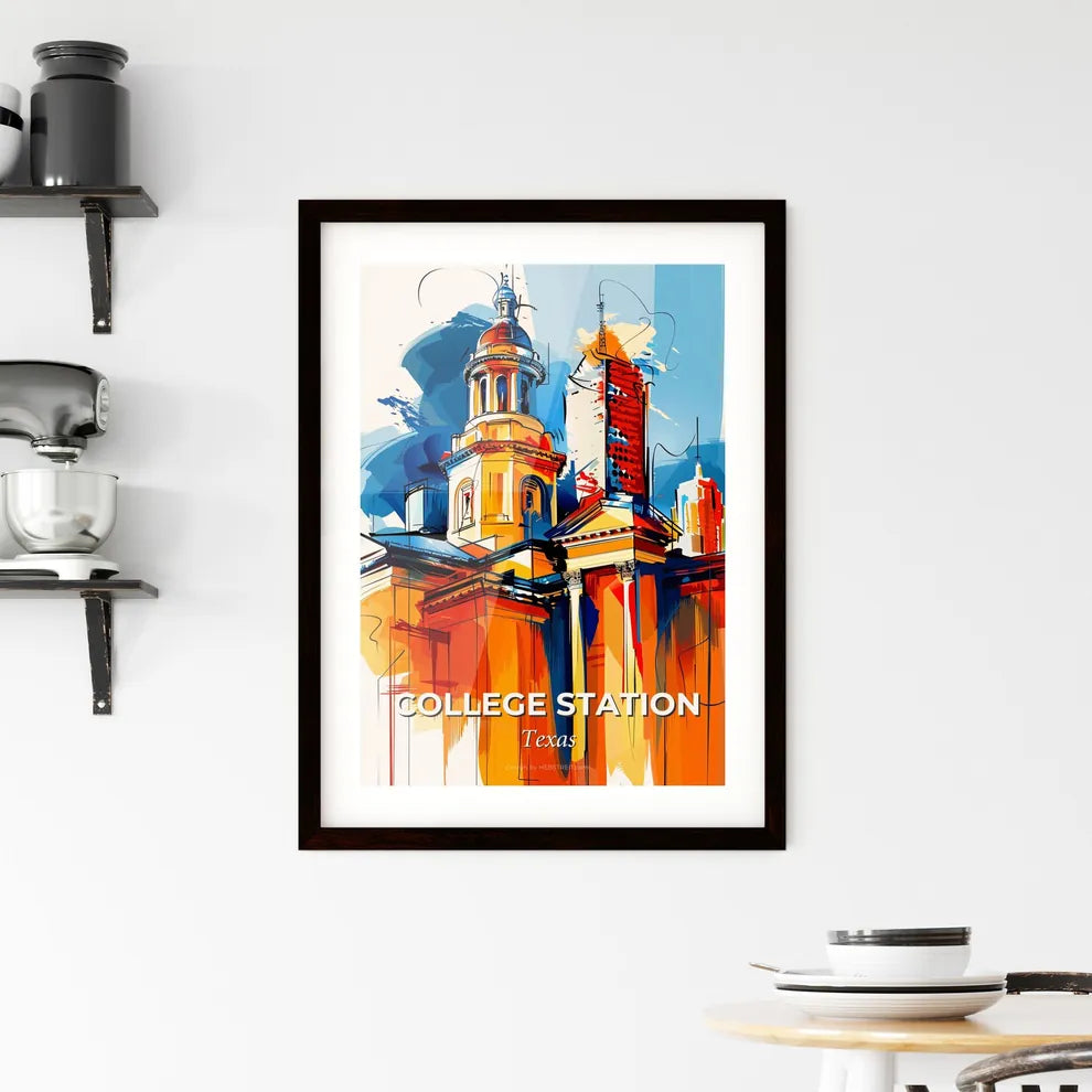 Vibrant College Station, Texas Framed Print