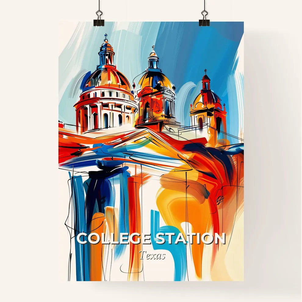 Vibrant College Station, Texas Poster