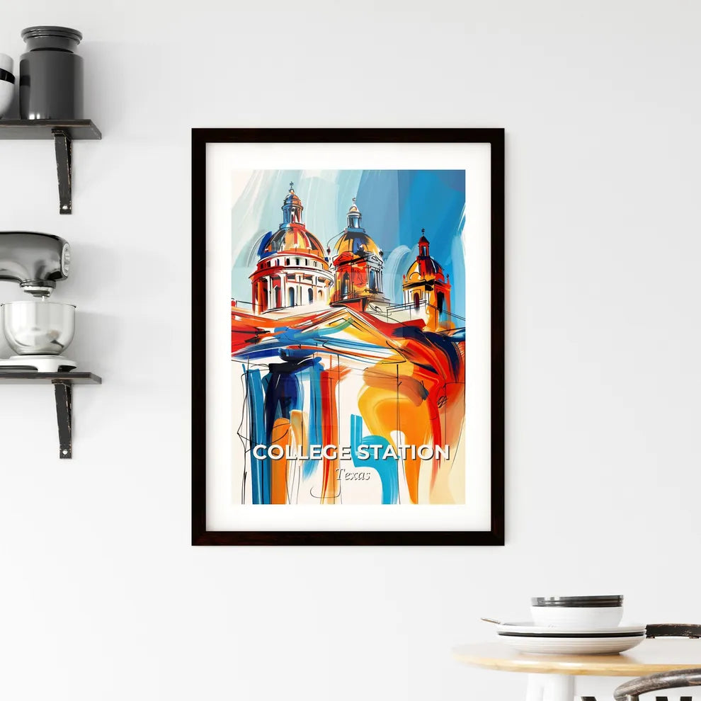 Vibrant College Station, Texas Framed Print