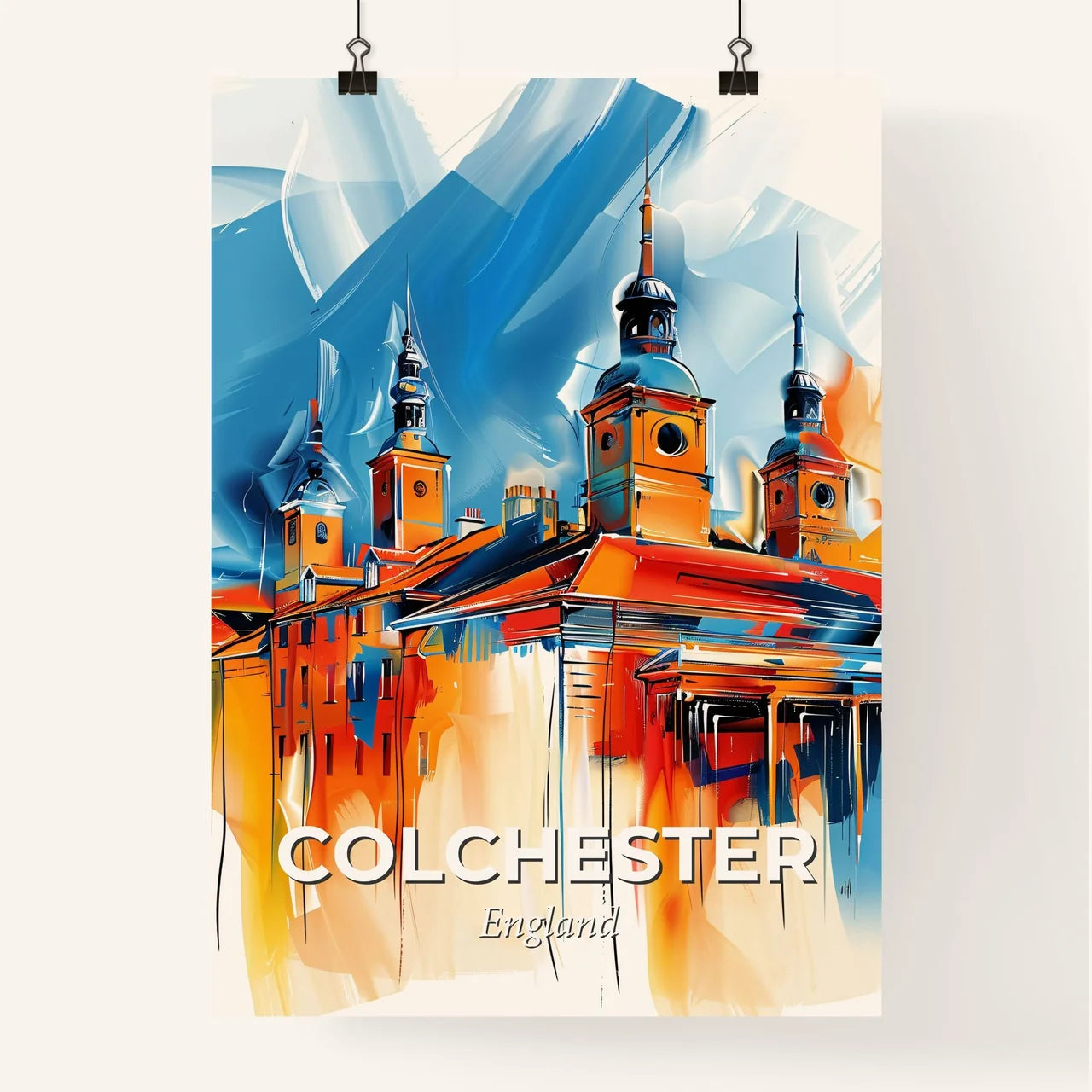 Vibrant Colchester, England Poster