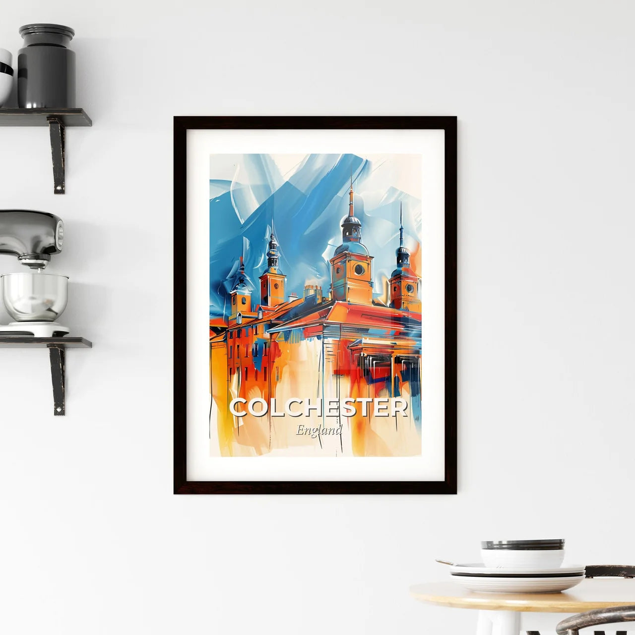 Vibrant Colchester, England Framed Print