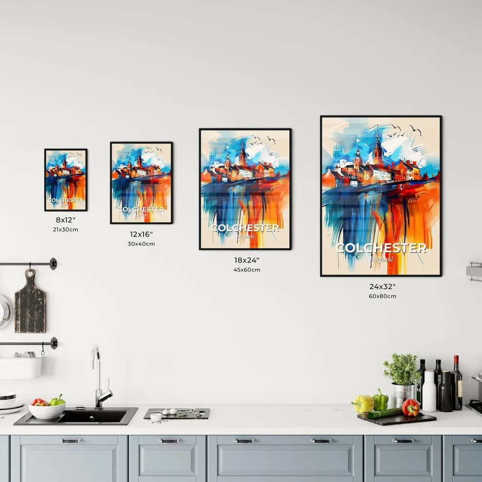 Vibrant Colchester, England Kitchen Art