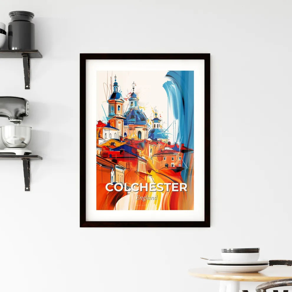 Vibrant Colchester, England Framed Print