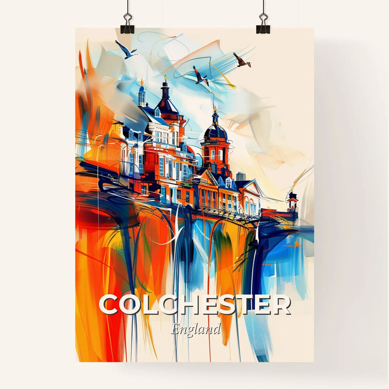 Vibrant Colchester, England Poster