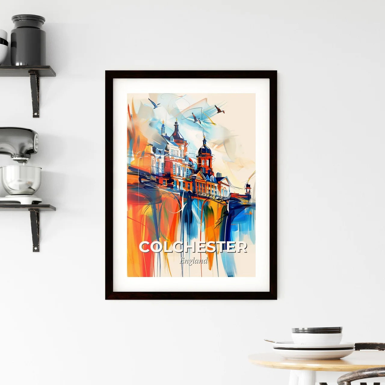 Vibrant Colchester, England Framed Print