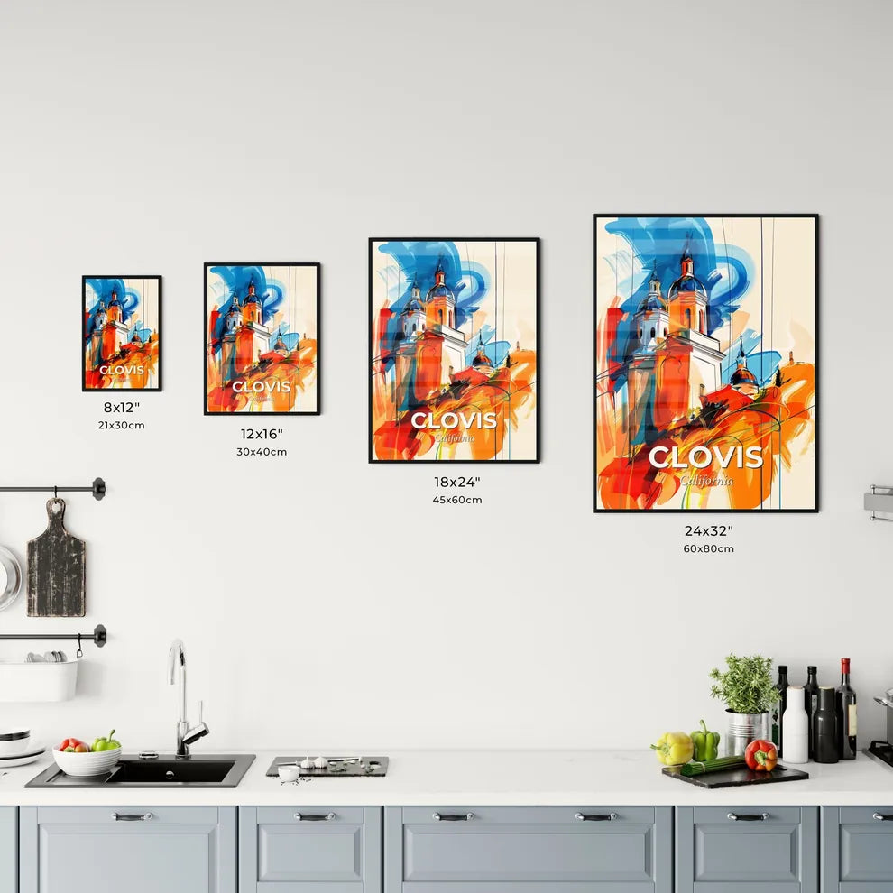 Vibrant Clovis, California Kitchen Art