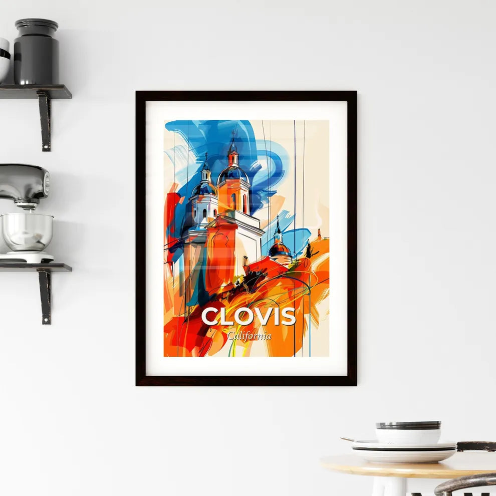 Vibrant Clovis, California Framed Print