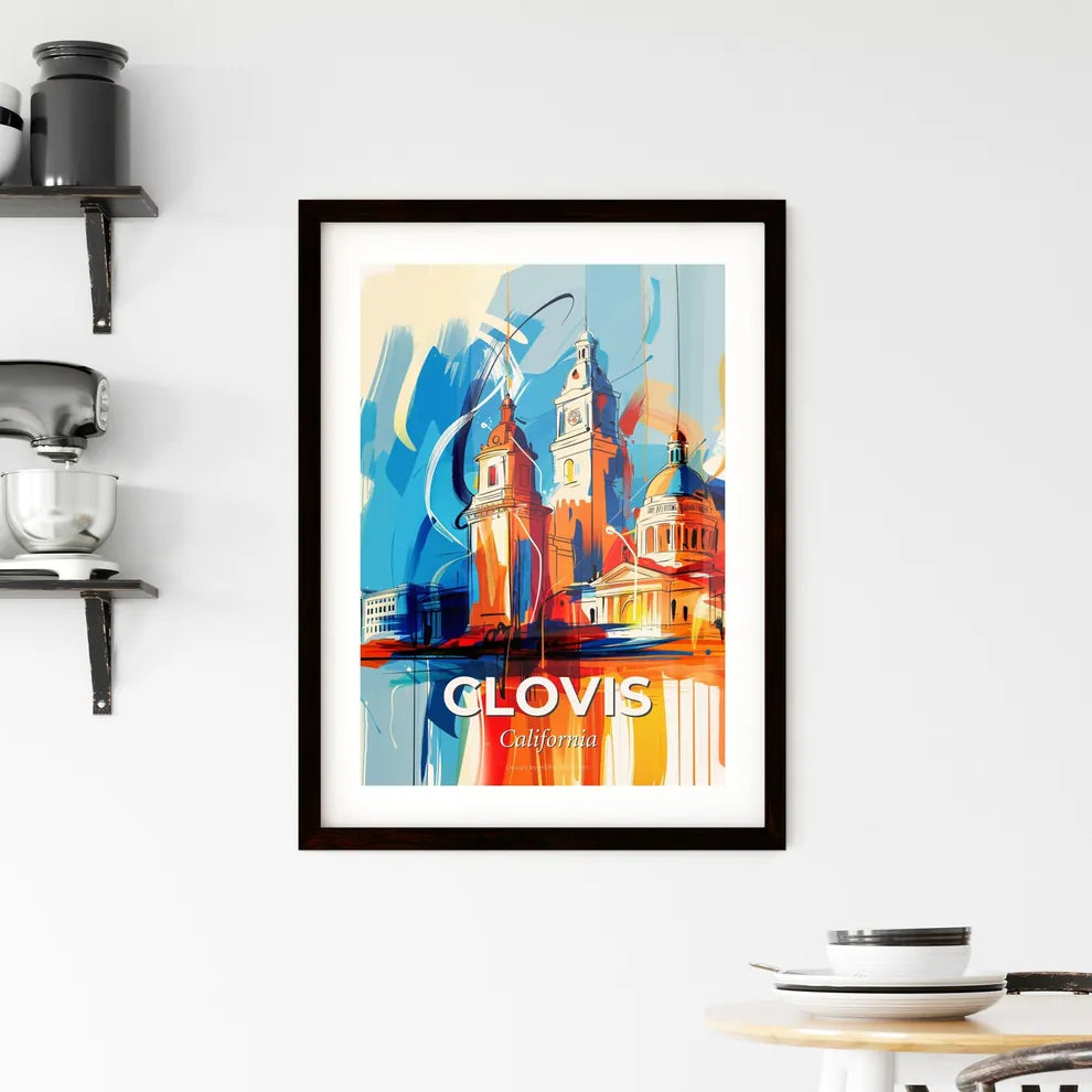 Vibrant Clovis, California Framed Print