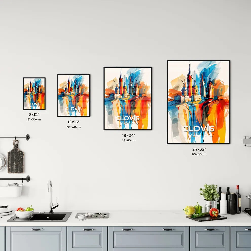 Vibrant Clovis, California Kitchen Art
