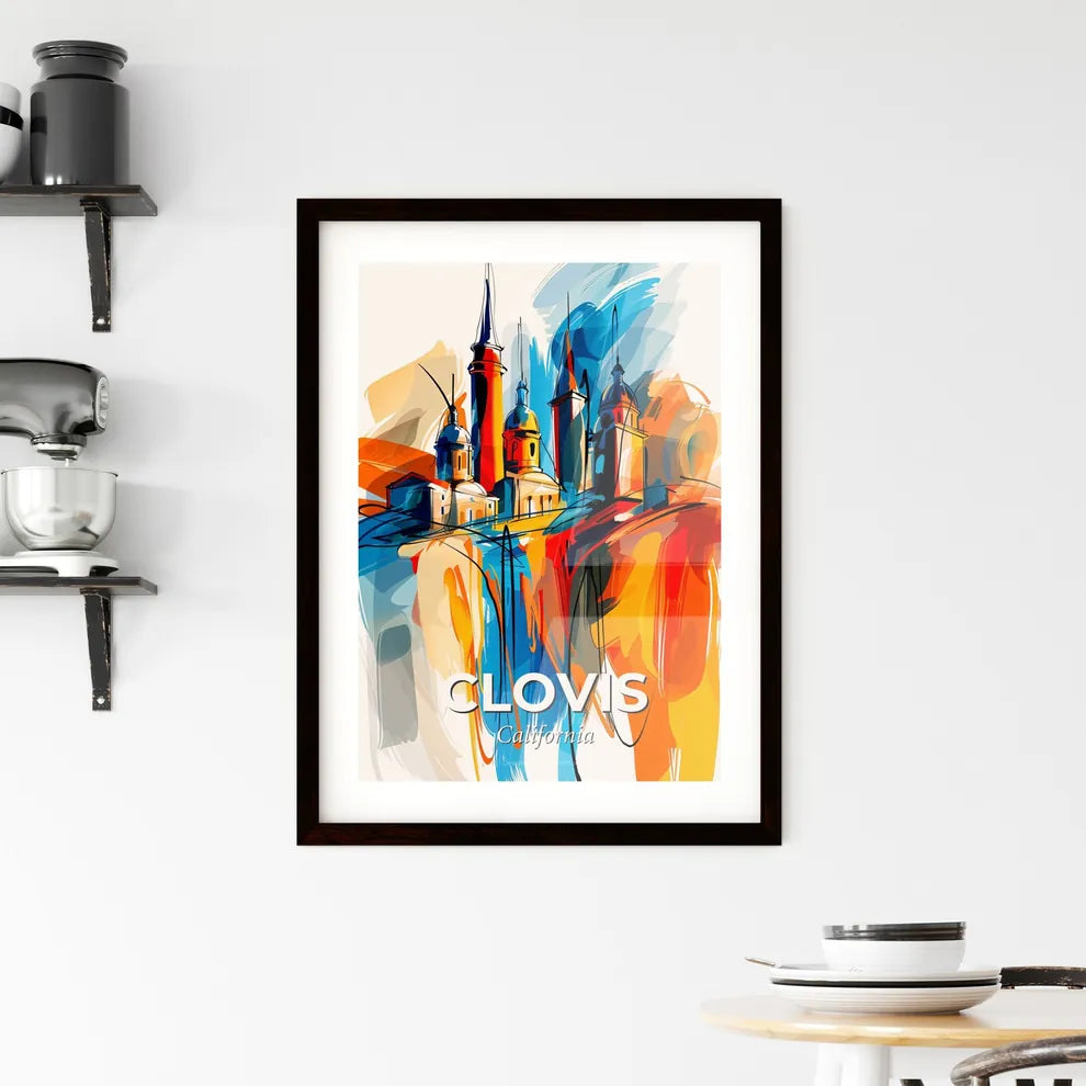 Vibrant Clovis, California Framed Print