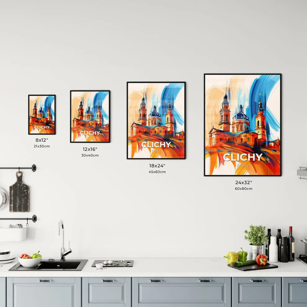 Vibrant Clichy, France Kitchen Art