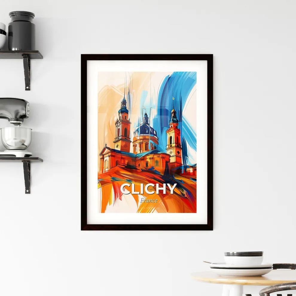 Vibrant Clichy, France Framed Print