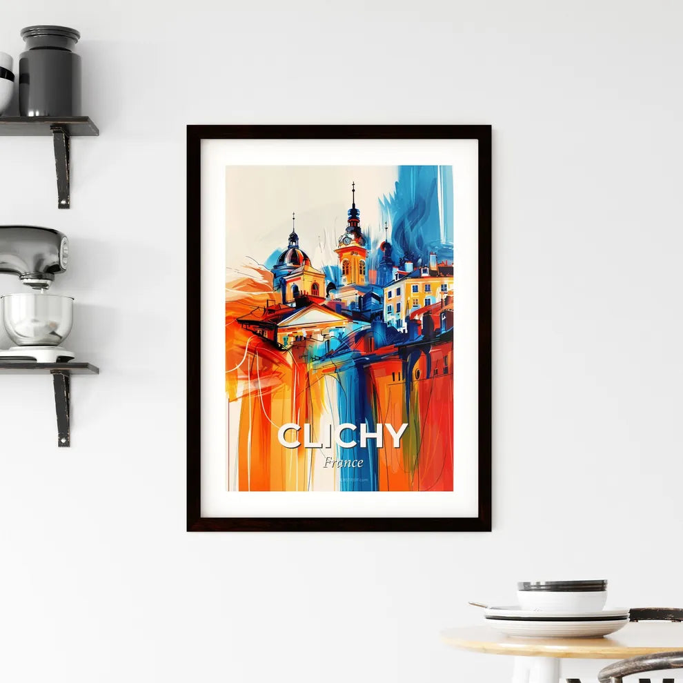 Vibrant Clichy, France Framed Print