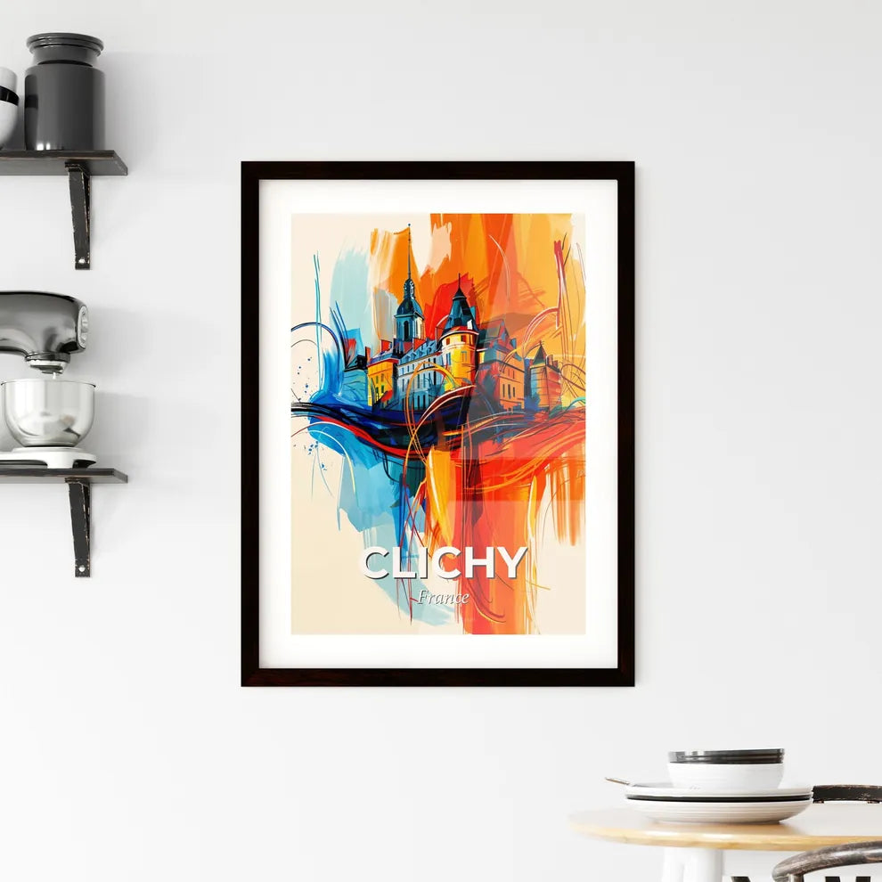 Vibrant Clichy, France Framed Print