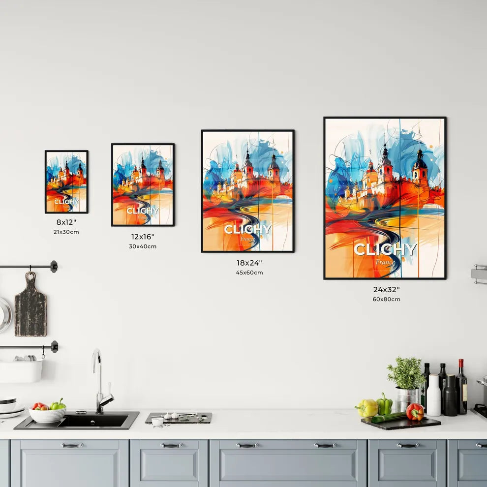 Vibrant Clichy, France Kitchen Art