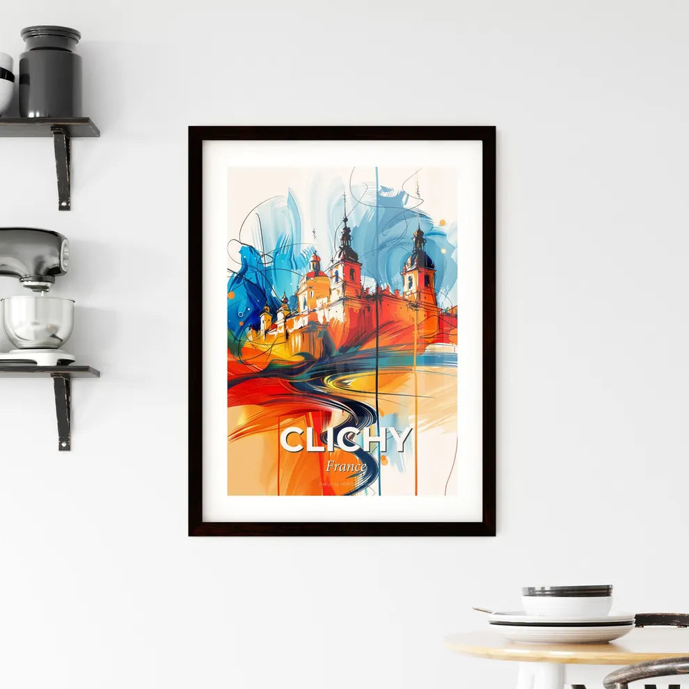 Vibrant Clichy, France Framed Print