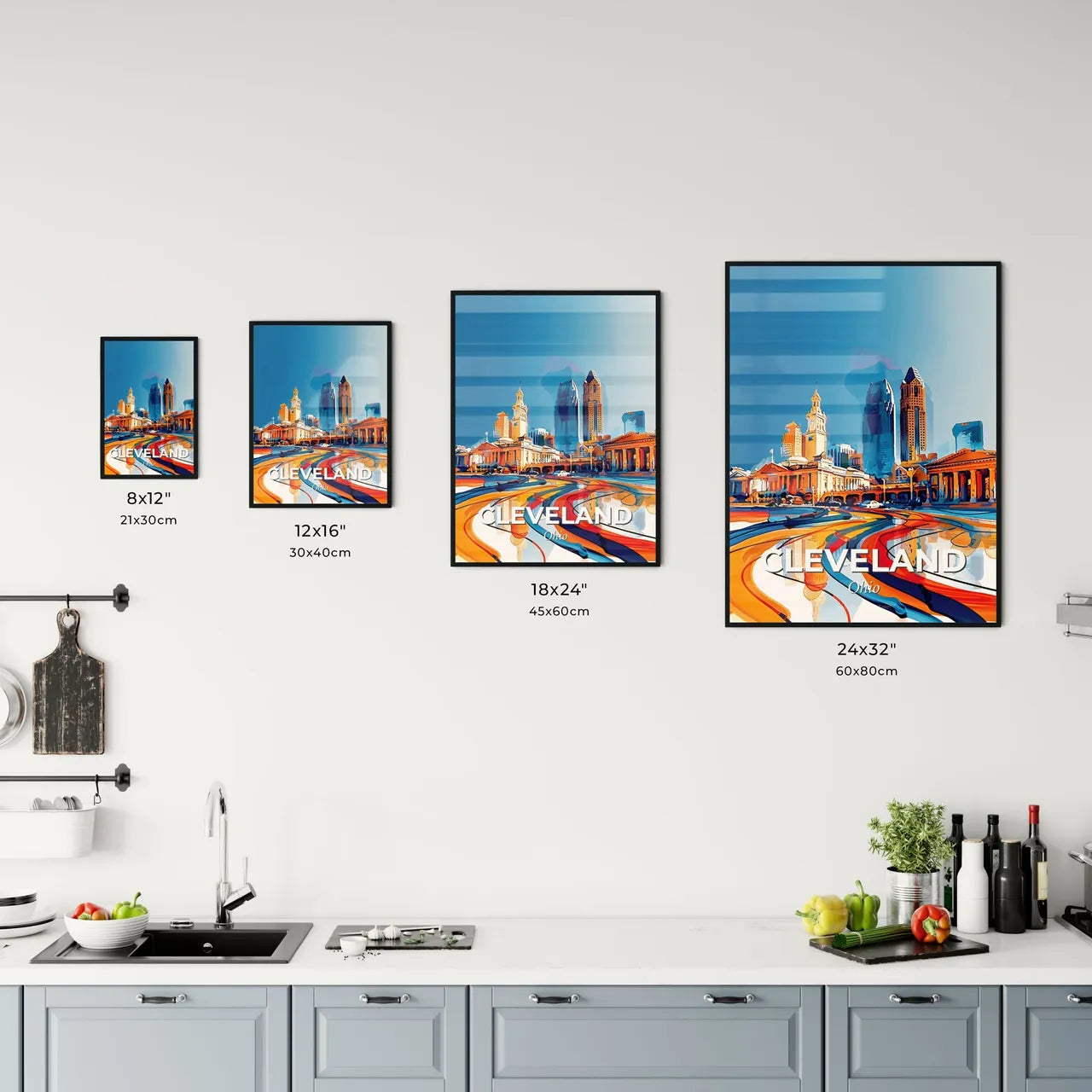 Vibrant Cleveland, Ohio Kitchen Art