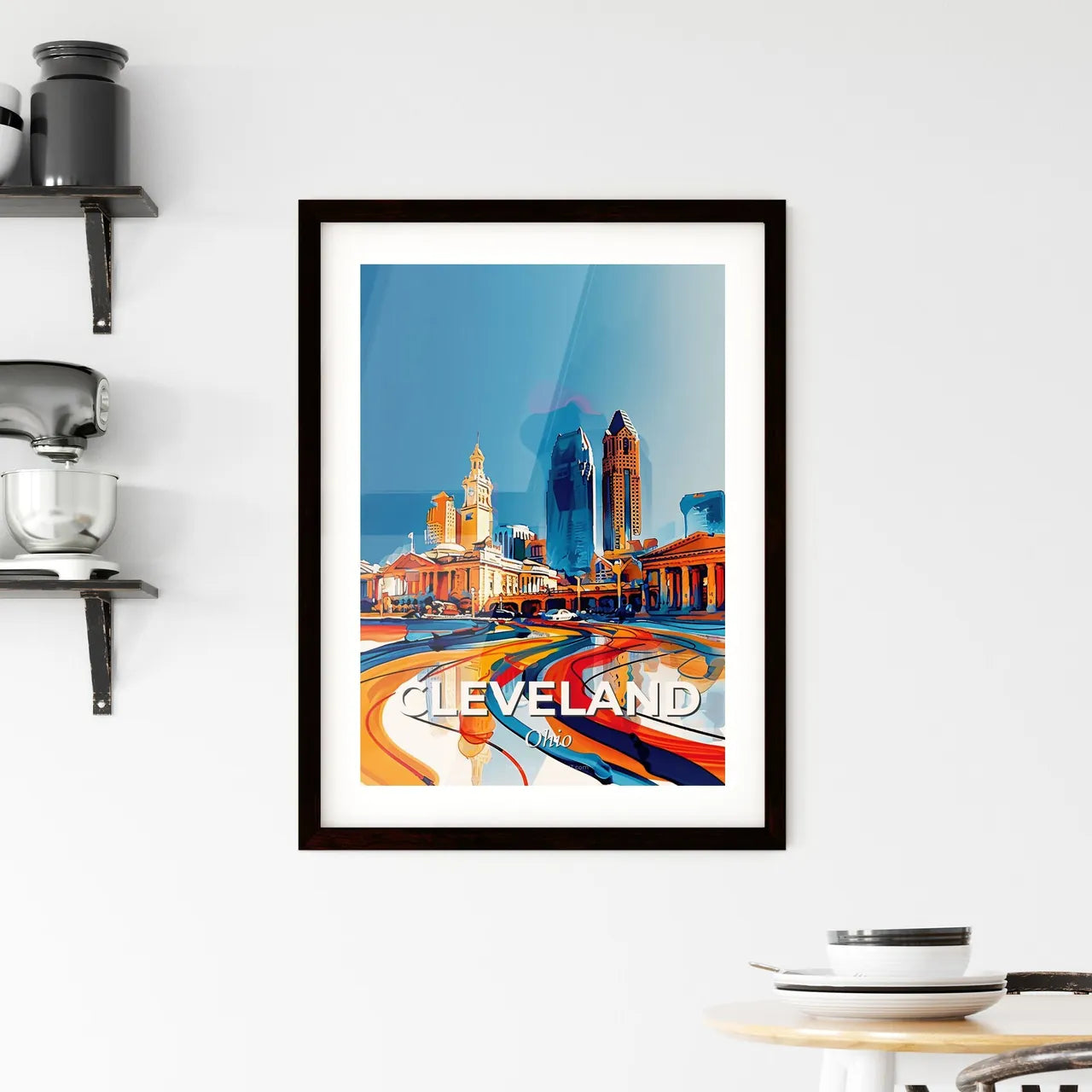Vibrant Cleveland, Ohio Framed Print