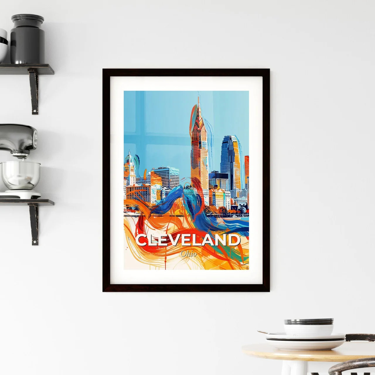 Vibrant Cleveland, Ohio Framed Print