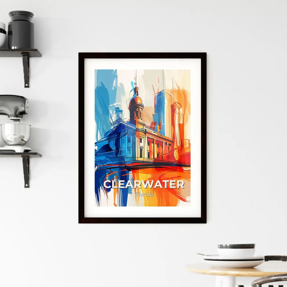Vibrant Clearwater, Florida Framed Print