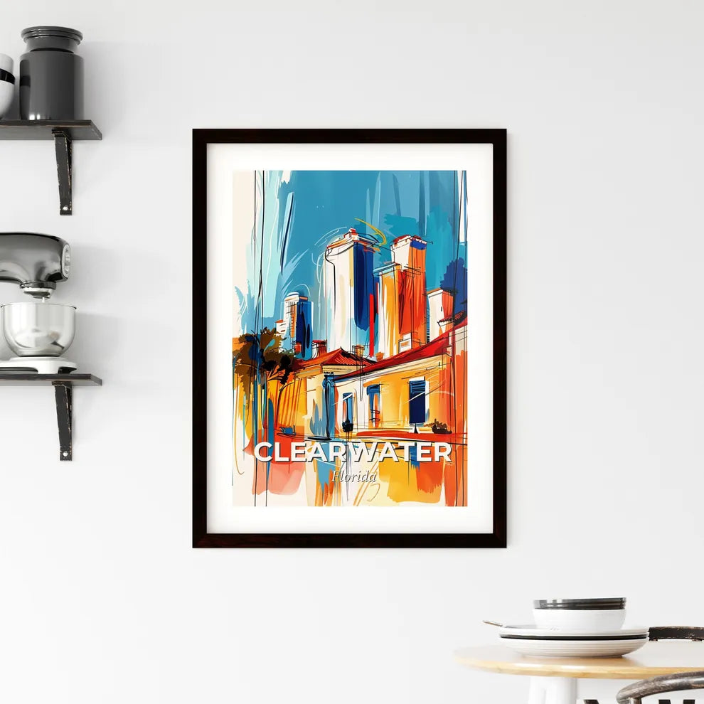Vibrant Clearwater, Florida Framed Print