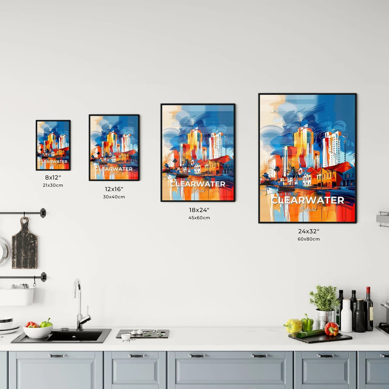 Vibrant Clearwater, Florida Kitchen Art