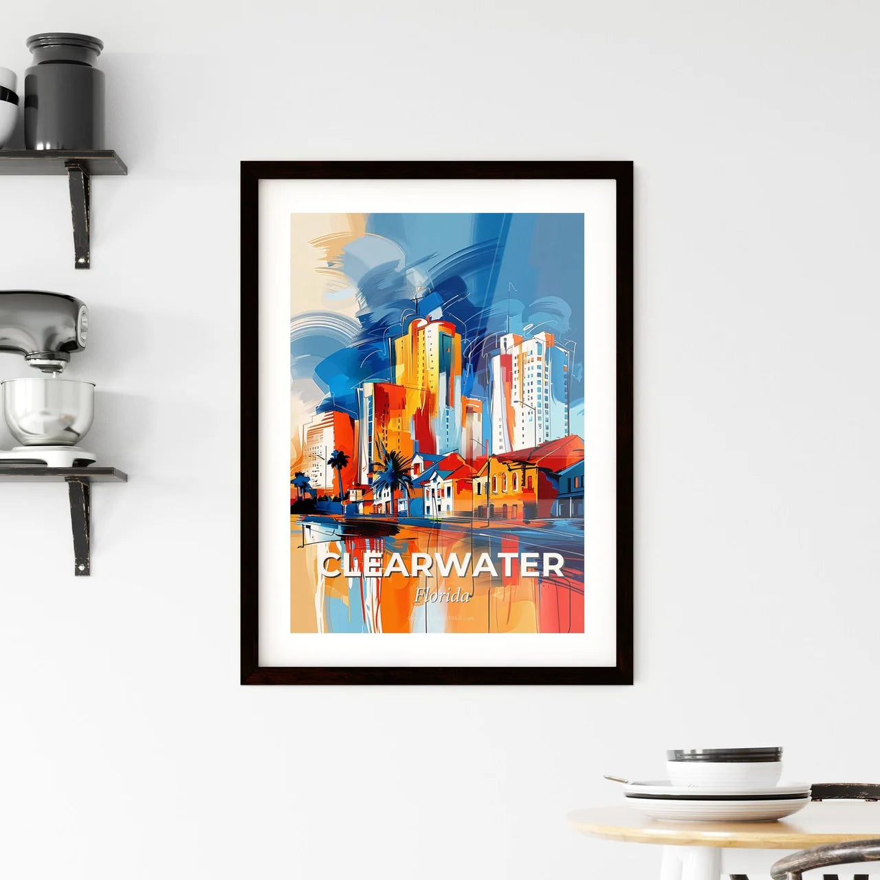 Vibrant Clearwater, Florida Framed Print