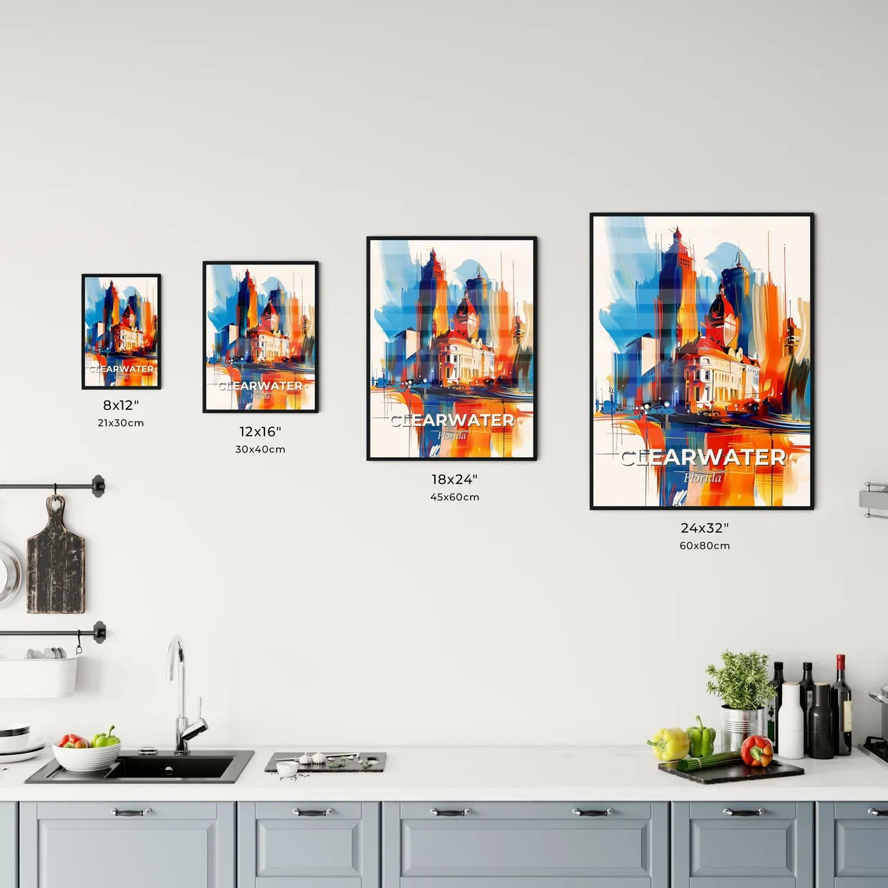 Vibrant Clearwater, Florida Kitchen Art