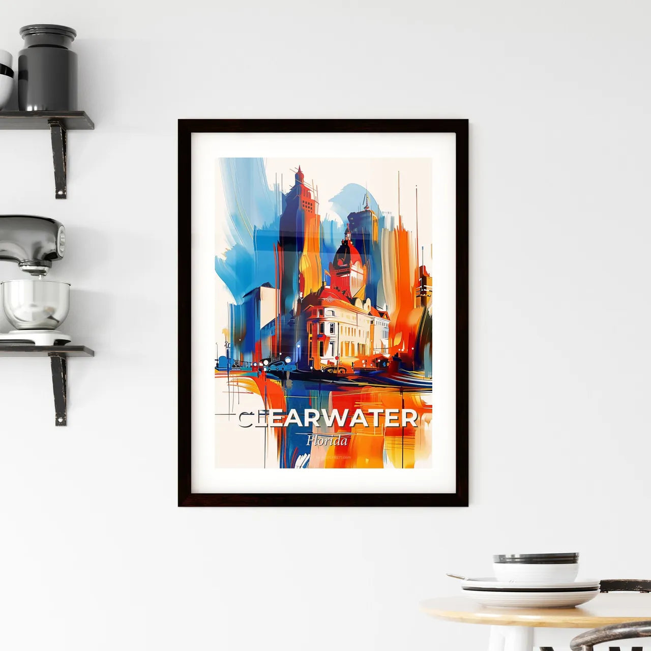 Vibrant Clearwater, Florida Framed Print
