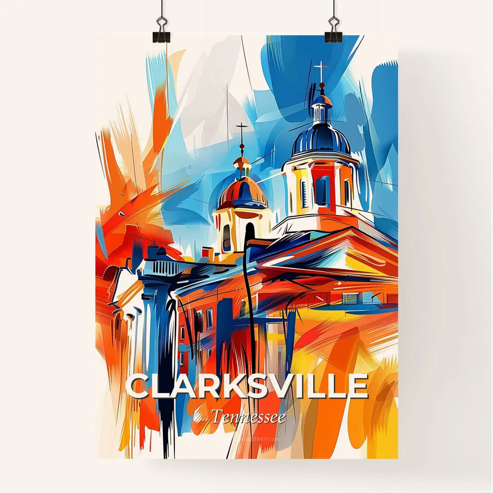 Vibrant Clarksville, Tennessee Poster