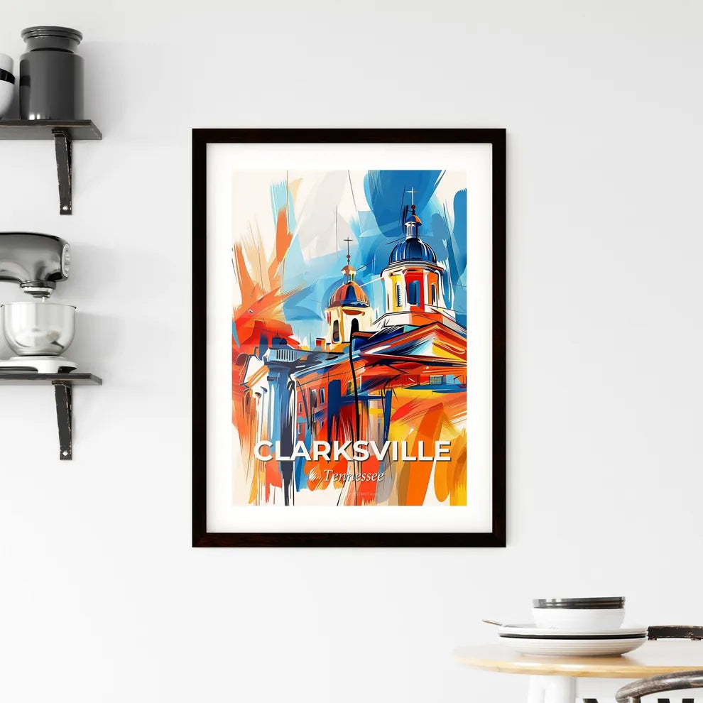 Vibrant Clarksville, Tennessee Framed Print
