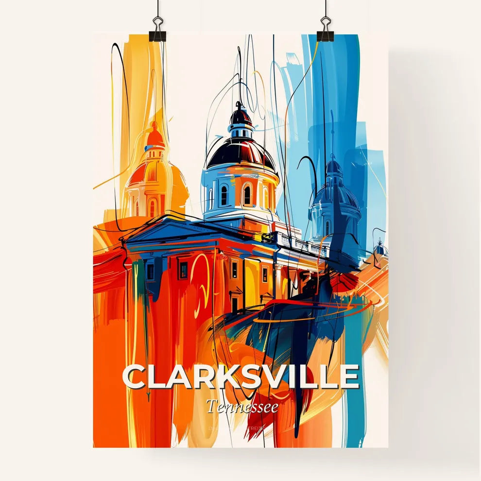 Vibrant Clarksville, Tennessee Poster