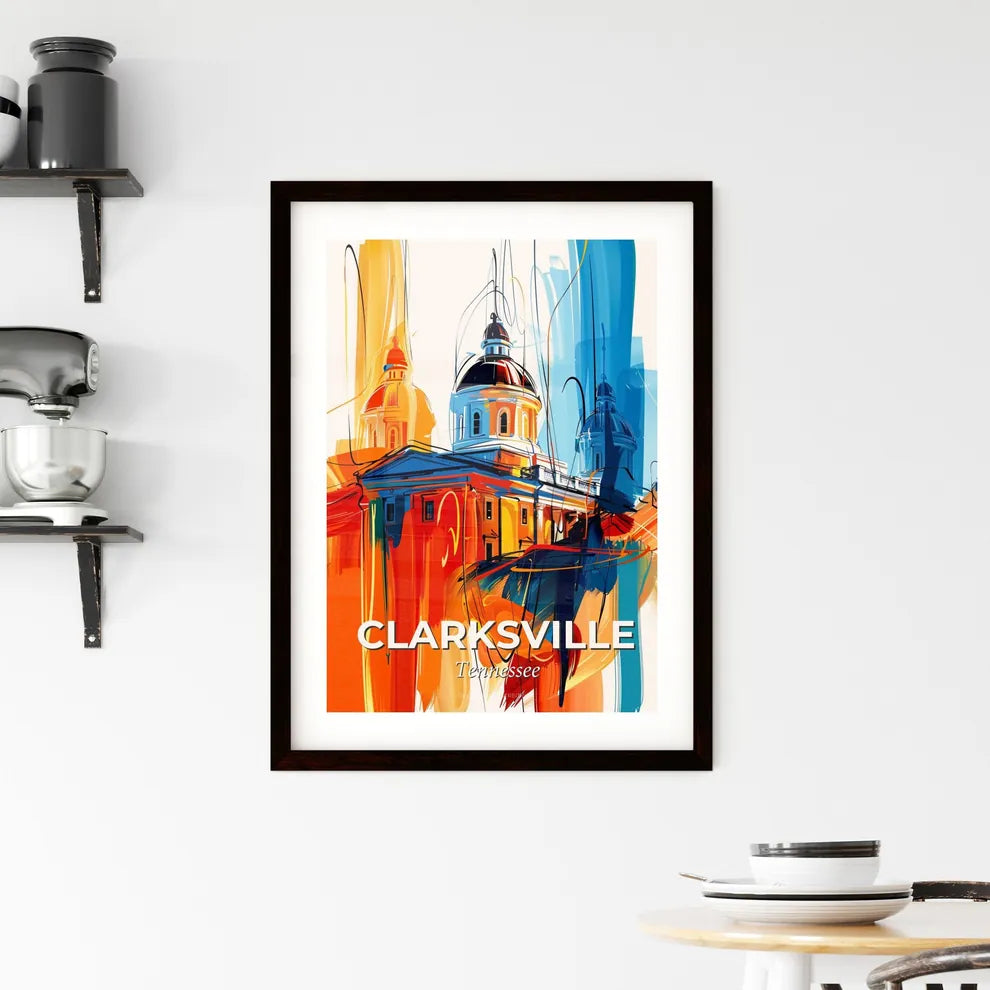 Vibrant Clarksville, Tennessee Framed Print
