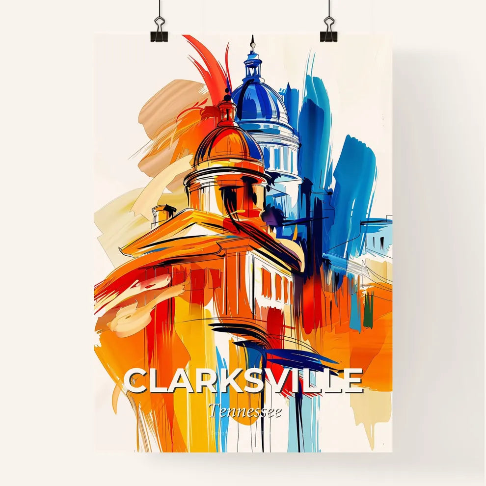 Vibrant Clarksville, Tennessee Poster