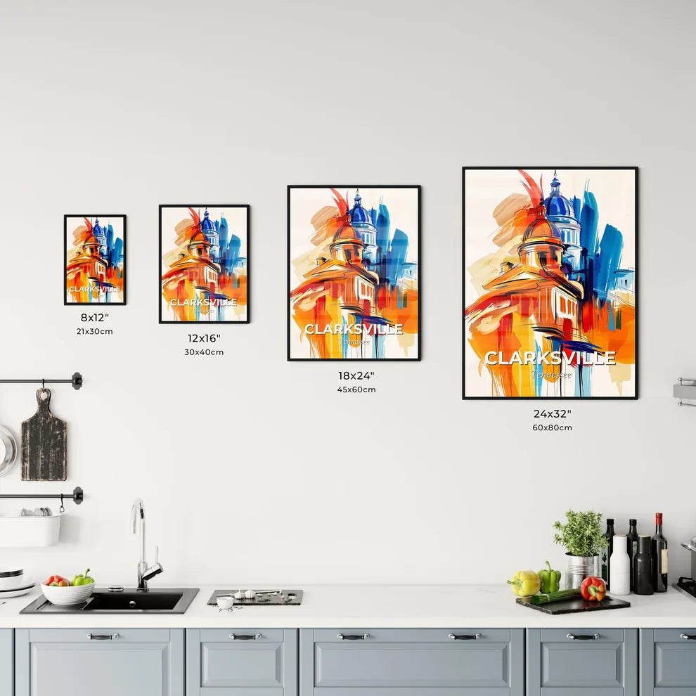 Vibrant Clarksville, Tennessee Kitchen Art